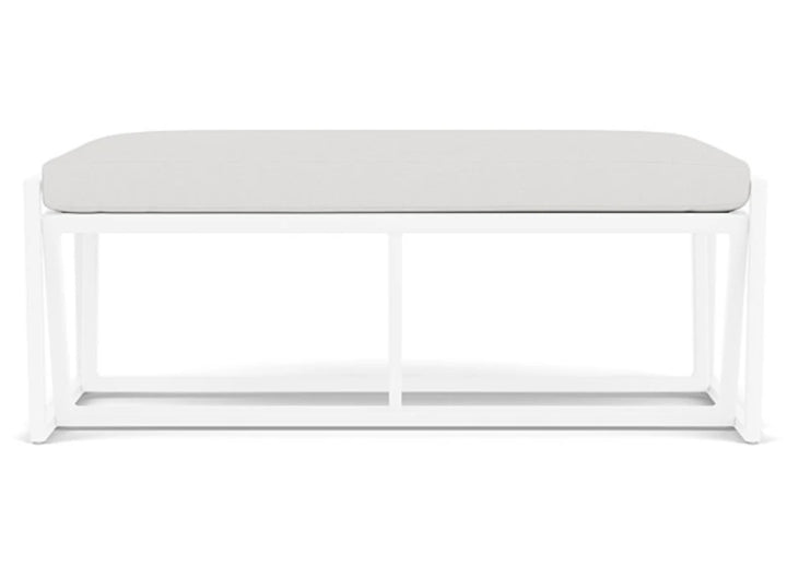 Summit Aluminum Frame Outdoor Loveseat Ottoman-Outdoor Benches-Lloyd Flanders-LOOMLAN