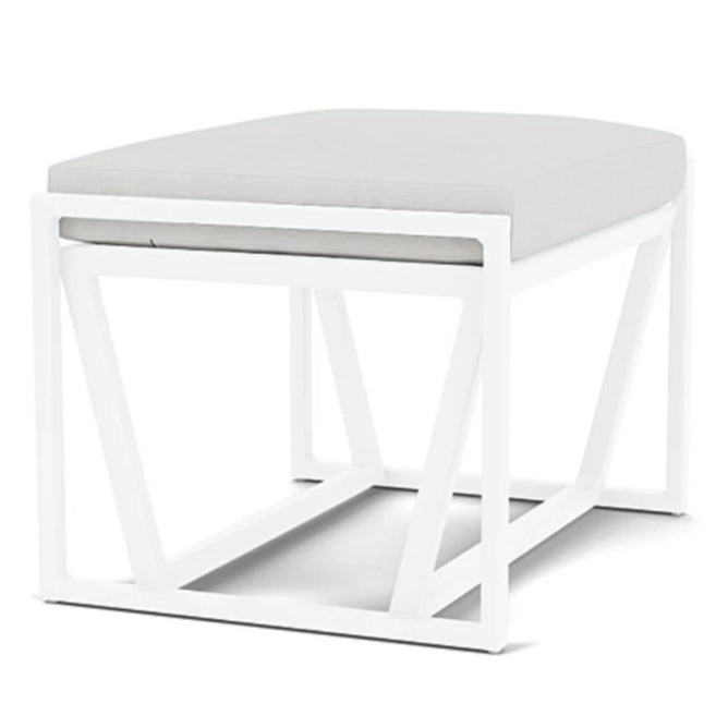Summit Aluminum Frame Outdoor Ottoman-Outdoor Ottomans-Lloyd Flanders-LOOMLAN