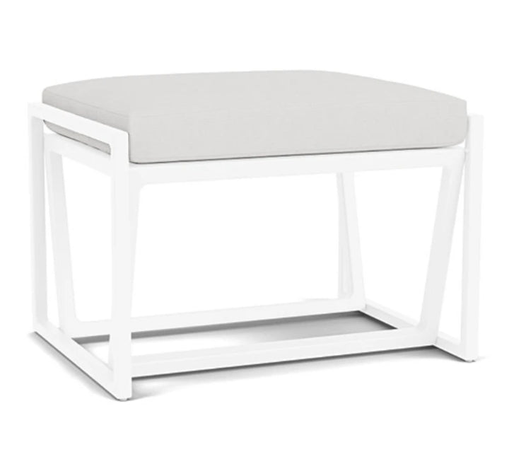 Summit Aluminum Frame Outdoor Ottoman-Outdoor Ottomans-Lloyd Flanders-LOOMLAN