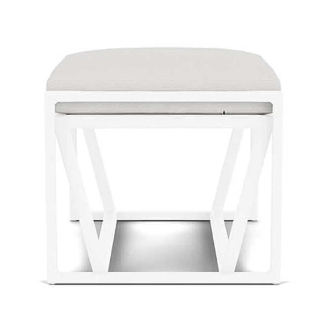 Summit Aluminum Frame Outdoor Ottoman-Outdoor Ottomans-Lloyd Flanders-LOOMLAN