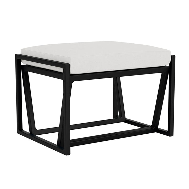 Summit Aluminum Frame Outdoor Ottoman-Outdoor Ottomans-Lloyd Flanders-LOOMLAN