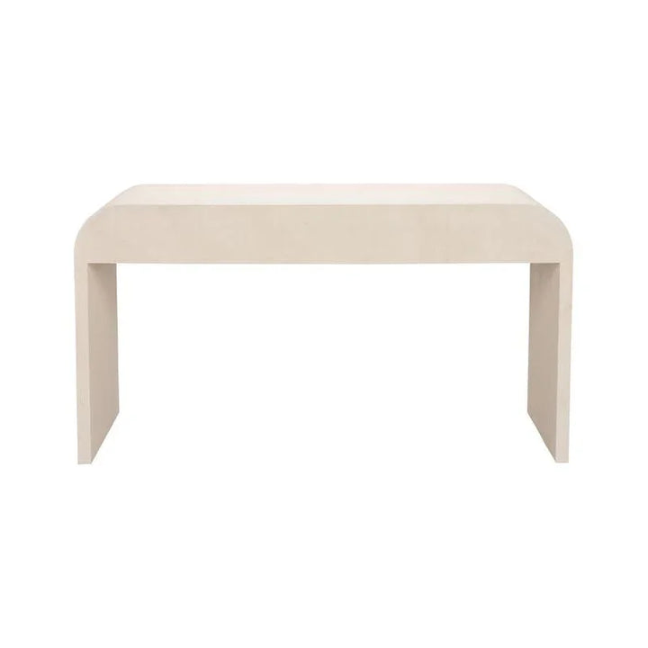 Summit Faux Shagreen Textured White Desk-Home Office Desks-Chelsea House-LOOMLAN