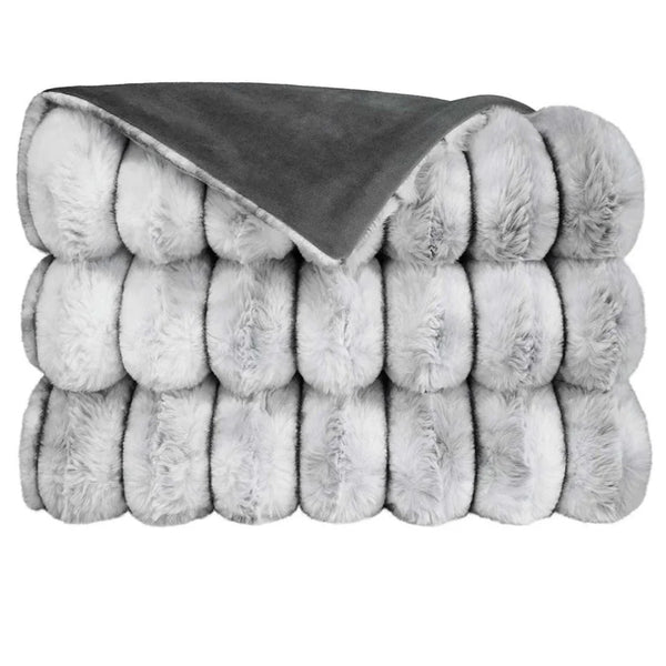 Summit Handcrafted Grey Throw Blanket - LOOMLAN - D.V. Kap - Throw Blankets