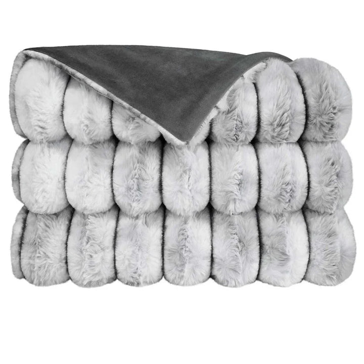 Summit Handcrafted Grey Throw Blanket - LOOMLAN - D.V. Kap - Throw Blankets