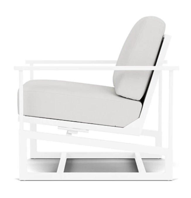 Summit Spring Aluminum Frame Outdoor Rocker-Outdoor Accent Chairs-Lloyd Flanders-LOOMLAN