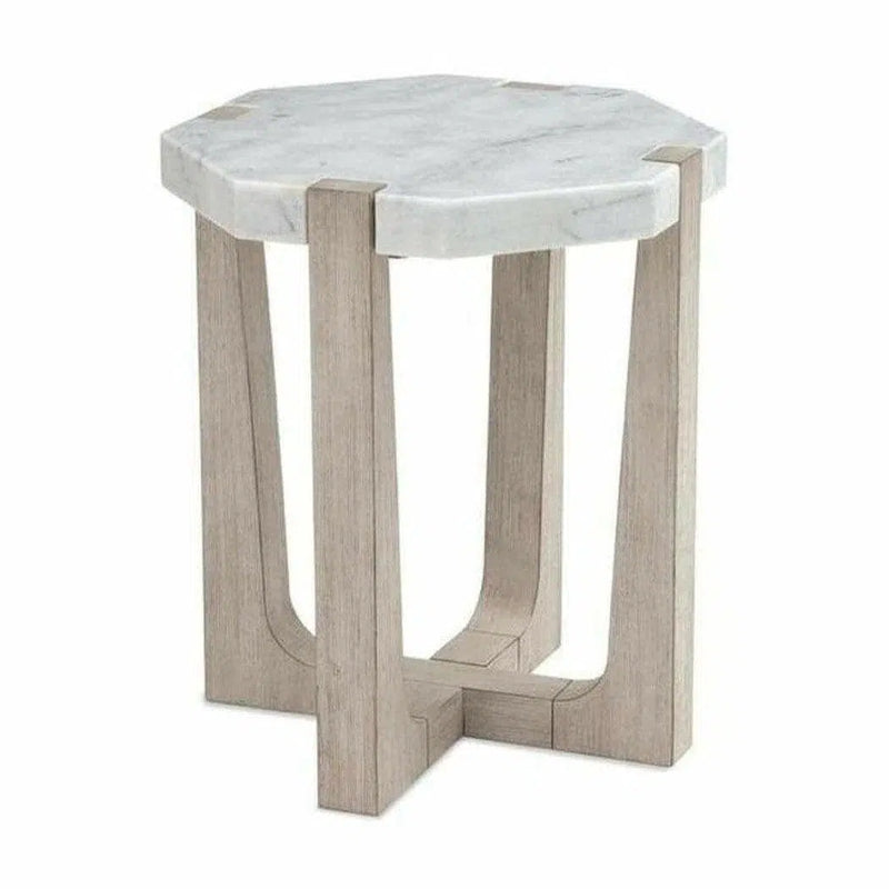 Sun-bleached Ash Scatter Accent Table