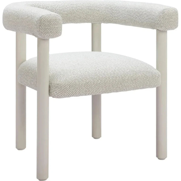 Sunbath Aluminum White Dining Arm Chair 2PC-Outdoor Dining Chairs-Zuo Modern-LOOMLAN