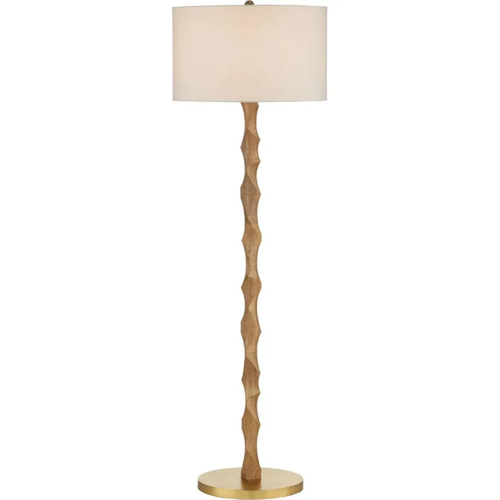 Sunbird Wood Floor Lamp-Floor Lamps-Currey & Co-LOOMLAN