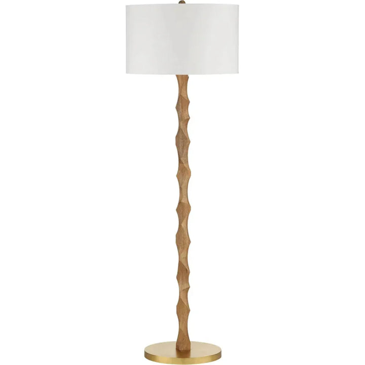 Sunbird Wood Floor Lamp-Floor Lamps-Currey & Co-LOOMLAN