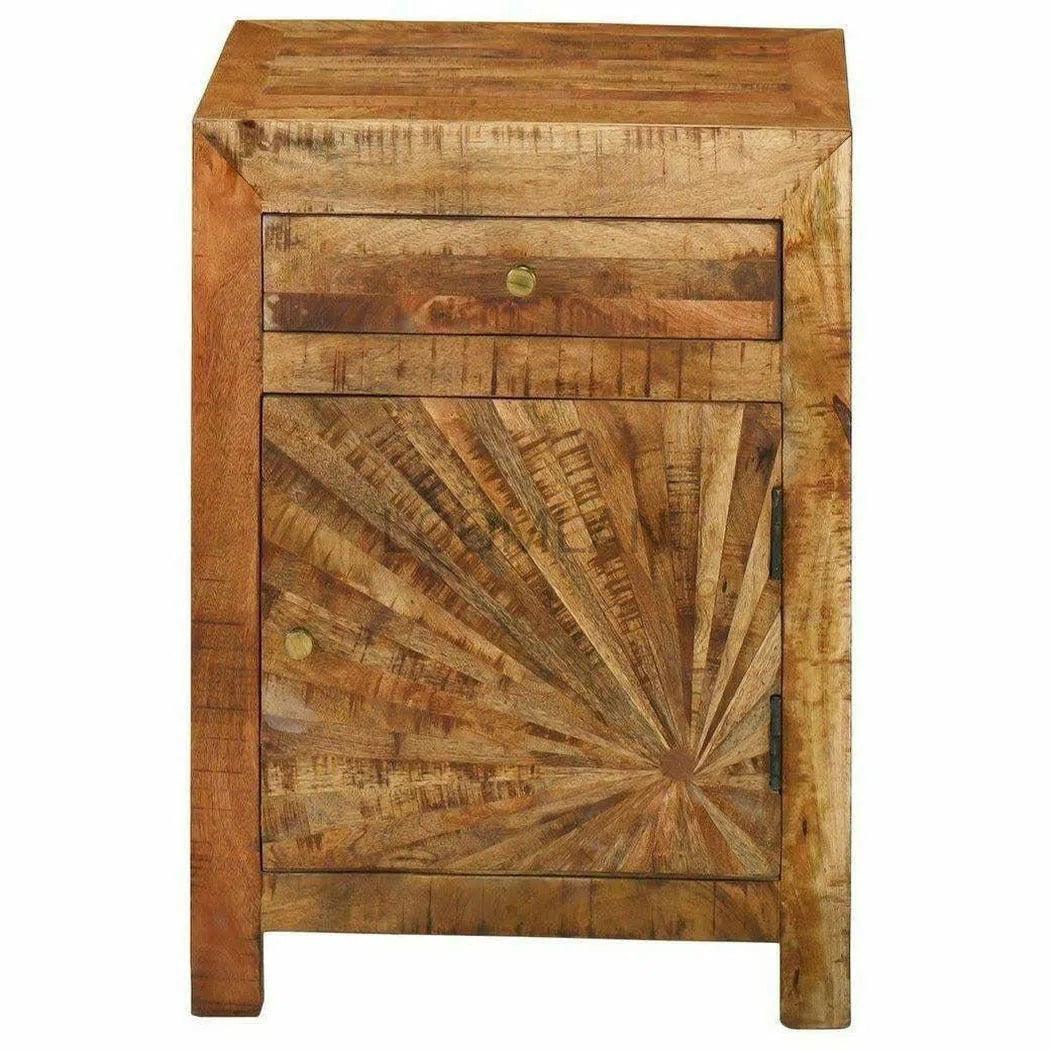 Sunburst Accent Cabinet 1 Drawer Sun