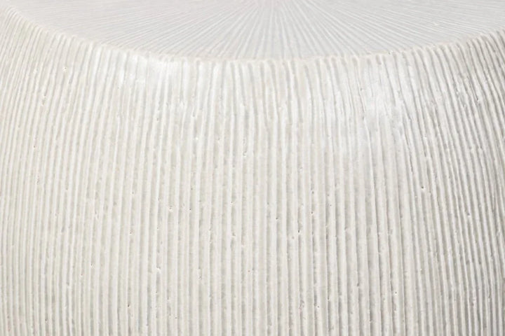 Sunburst Ceramic Glazed Patio Stool-Garden Stools-Seasonal Living-LOOMLAN