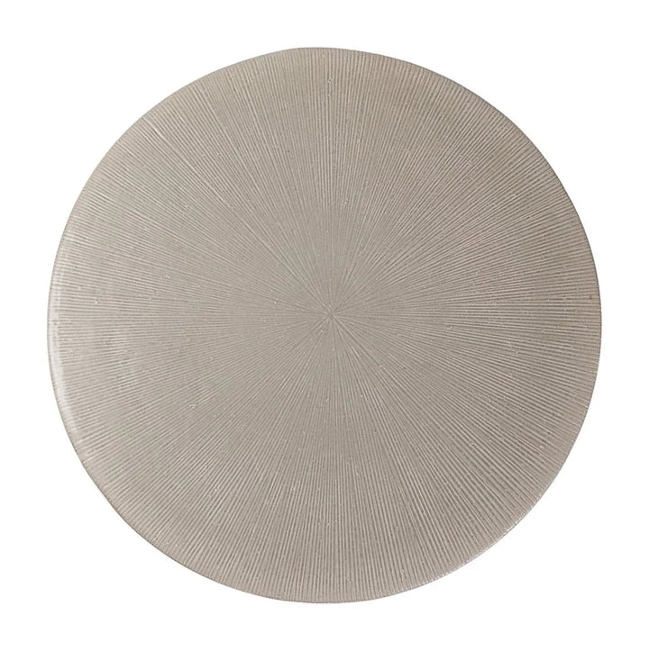 Sunburst Ceramic Round Patio Accent Table - LOOMLAN - Seasonal Living - Outdoor Side Tables