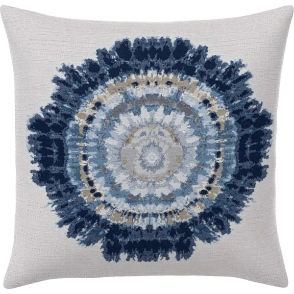 Sunburst Indigo Handmade Outdoor Pillow-Outdoor Pillows-Earnest Collection-LOOMLAN