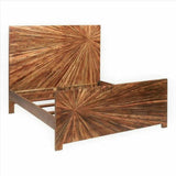 Sunburst Reclaimed Wood Bed Frame