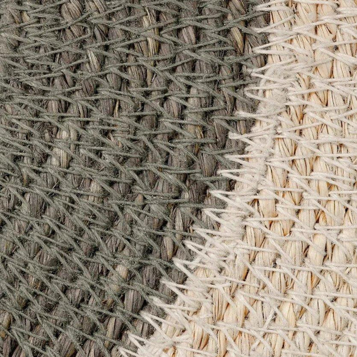 Sundial Seagrass Round Wall Art Rust-Framed Wall Art-Jamie Young-LOOMLAN