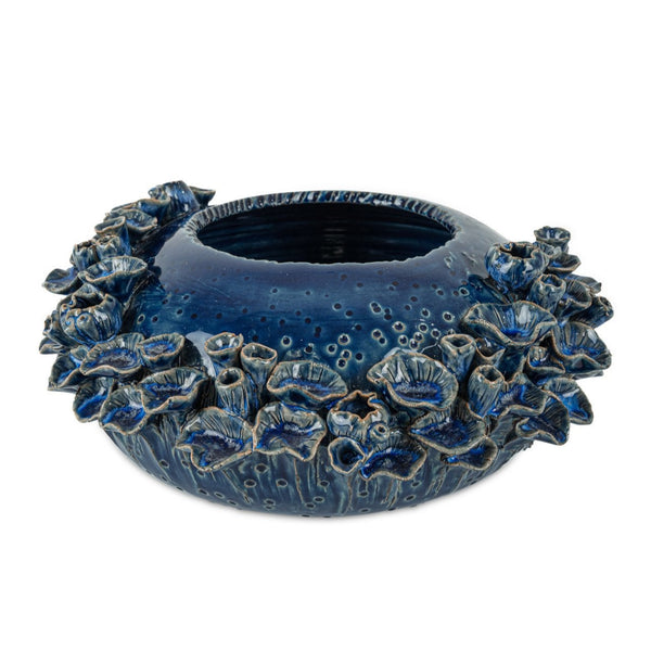 Sunken Blue Ceramic Bowl
