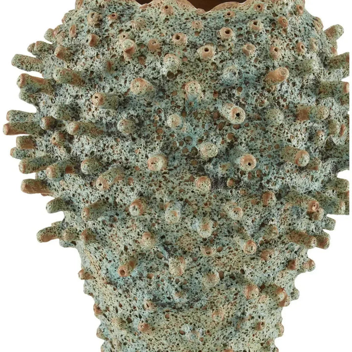 Sunken Green Sea Urchin Green Table Lamp - LOOMLAN - Currey & Co - Table Lamps