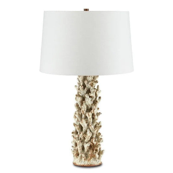 Sunken White Staghorn Coral Table Lamp Table Lamps LOOMLAN By Currey & Co