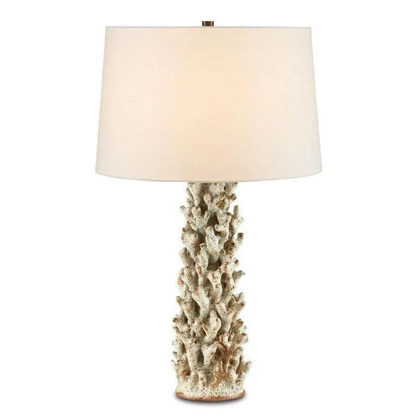 Sunken White Staghorn Coral Table Lamp Table Lamps LOOMLAN By Currey & Co