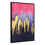 Sunset Wave Canvas Wall Art Multicolor Artwork LOOMLAN By Zuo Modern