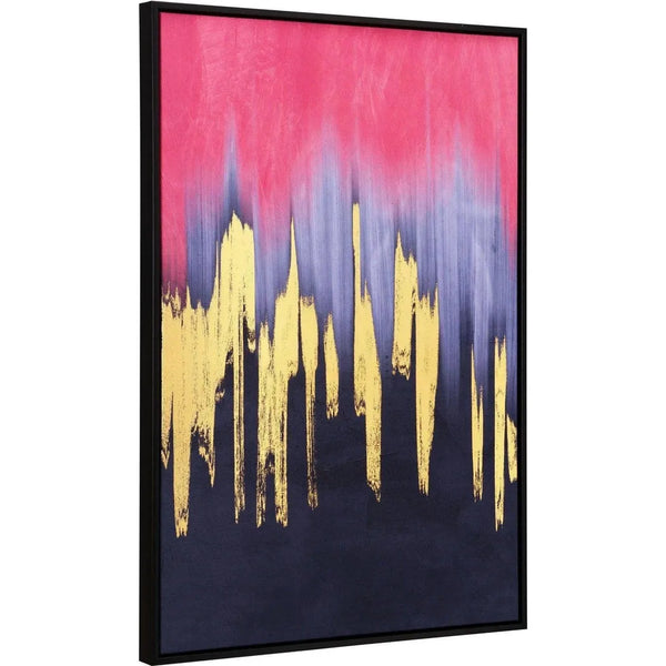 Sunset Wave Canvas Wall Art Multicolor