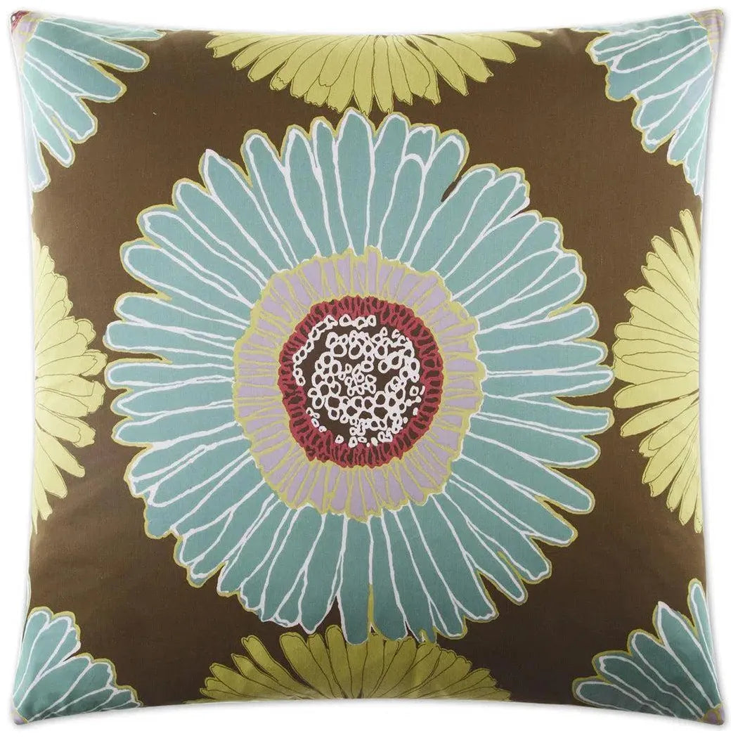 Sunshine Blue Throw Pillow With Insert