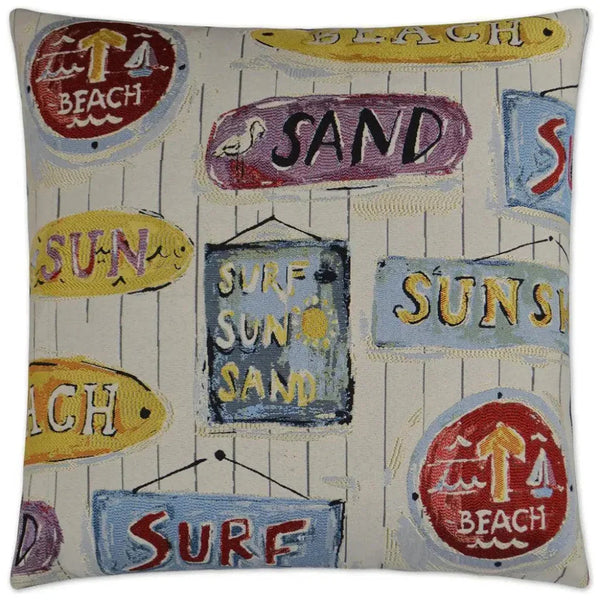 Sunshine Stamp Multi Color Throw Pillow Insert - LOOMLAN - D.V. Kap - Throw Pillows