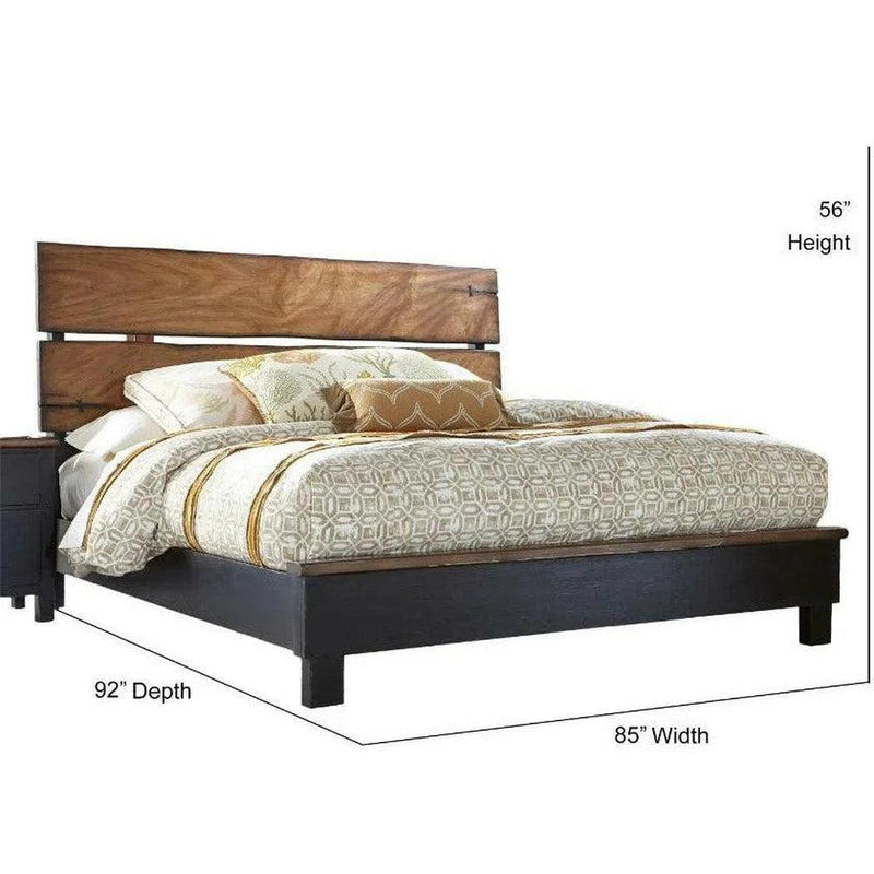 Sur Brown Wooden Bed Frame