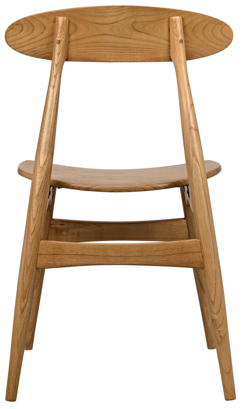 Surf Natural Wood Armless Chair-Club Chairs-Noir-LOOMLAN