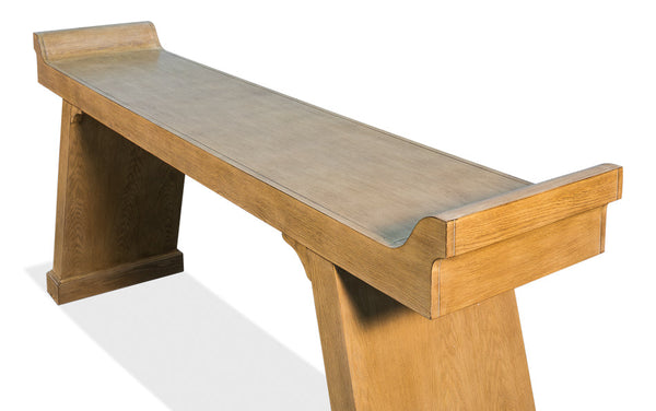 Suspension Console Table Extra Long Heather Grey-Console Tables-Sarreid-LOOMLAN