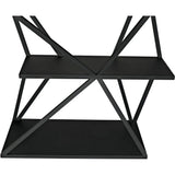 Sutro Shelf, Black Steel-Wall Shelves & Ledgers-Noir-LOOMLAN