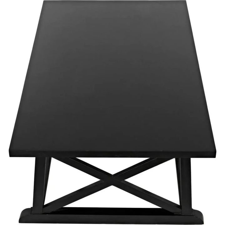 Sutton Wood Black Rectangle Coffee Table - LOOMLAN - Noir - Coffee Tables