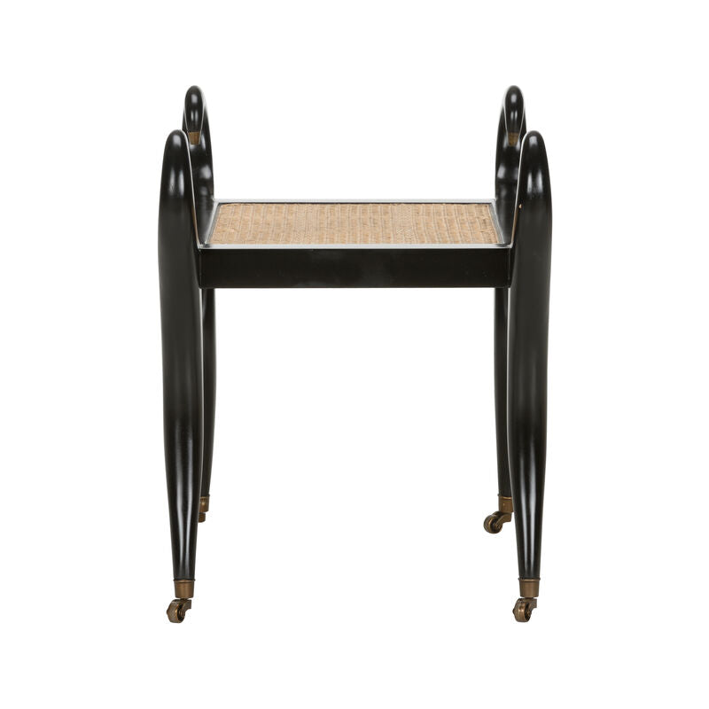 Swan Vanity Black Bedroom Bench-Bedroom Benches-Chelsea House-LOOMLAN