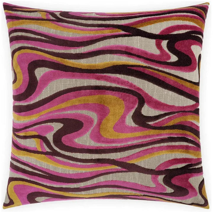 Sway Fuchsia Multi Color Throw Pillow Insert - LOOMLAN - D.V. Kap - Throw Pillows