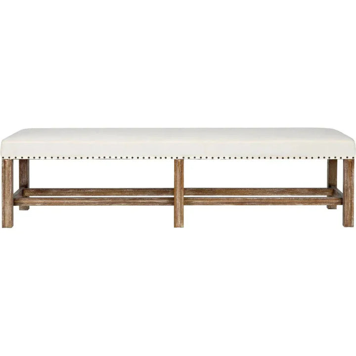Sweden Wood Grey Wash Bench - LOOMLAN - Noir - Bedroom Benches
