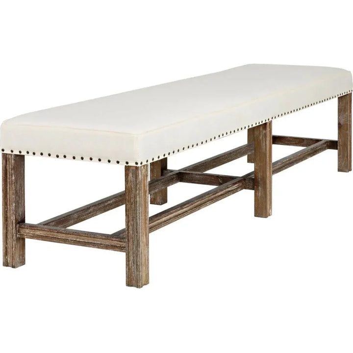 Sweden Wood Grey Wash Bench - LOOMLAN - Noir - Bedroom Benches