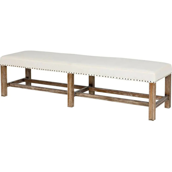 Sweden Wood Grey Wash Bench - LOOMLAN - Noir - Bedroom Benches