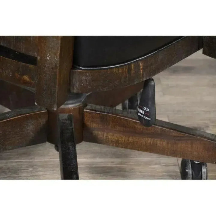 Swivel Leather Game Chair Office Chair-Office Chairs-Sunny D-LOOMLAN