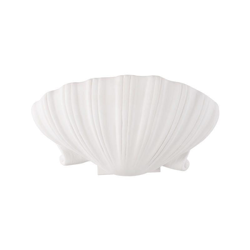 Syrie Plaster Finish Shell Wall Sconce