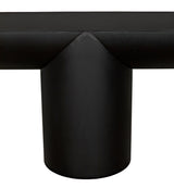 T-Designed Steel Black Rectangle Console Table-Console Tables-Noir-LOOMLAN