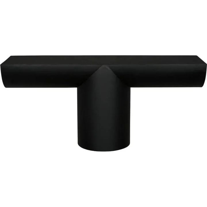 T - ed Steel Black Rectangle Console Table - LOOMLAN - Noir - Console Tables