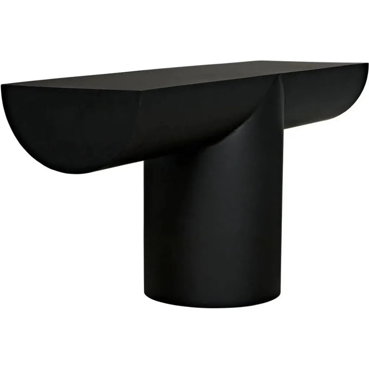 T - ed Steel Black Rectangle Console Table - LOOMLAN - Noir - Console Tables