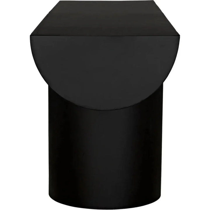 T - ed Steel Black Rectangle Console Table - LOOMLAN - Noir - Console Tables