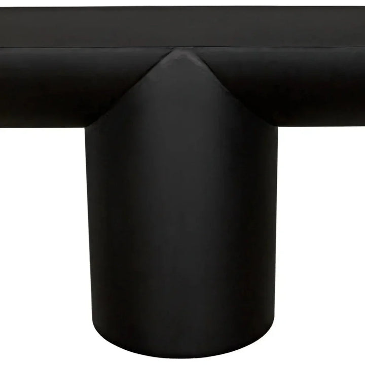 T - ed Steel Black Rectangle Console Table - LOOMLAN - Noir - Console Tables