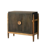 Jerrick Wooden Dark Brown Cabinet