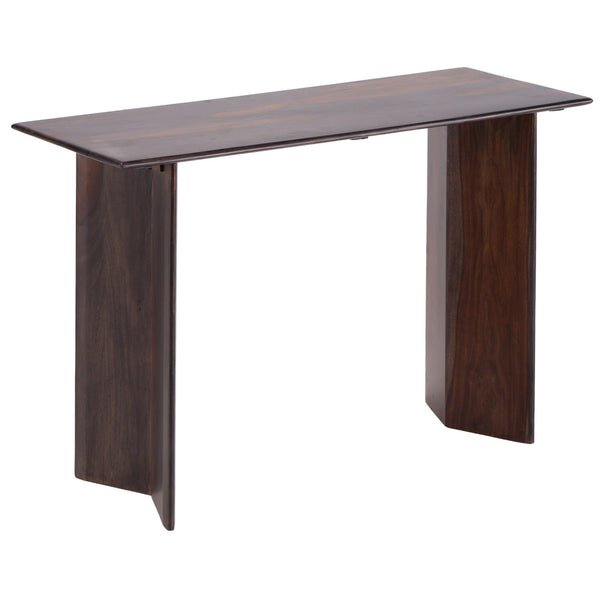 Bardell Coffee Brown Wood Rectangular Console Table