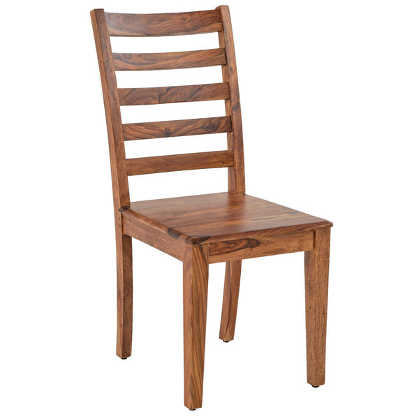 Terrill Reddish Brown Wood Armless Dining Chair