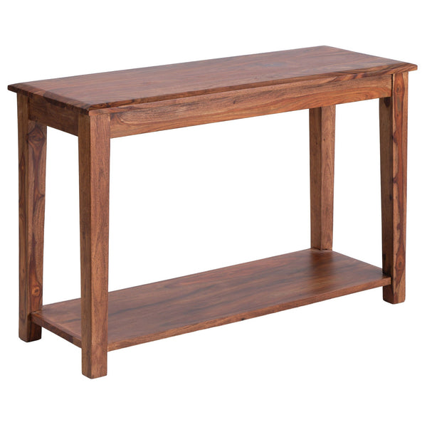 Terrill Reddish Brown Wood Rectangular Console Table