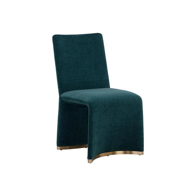 Iluka Fabric Upholstered Armless Dining Chair (Set Of 2)