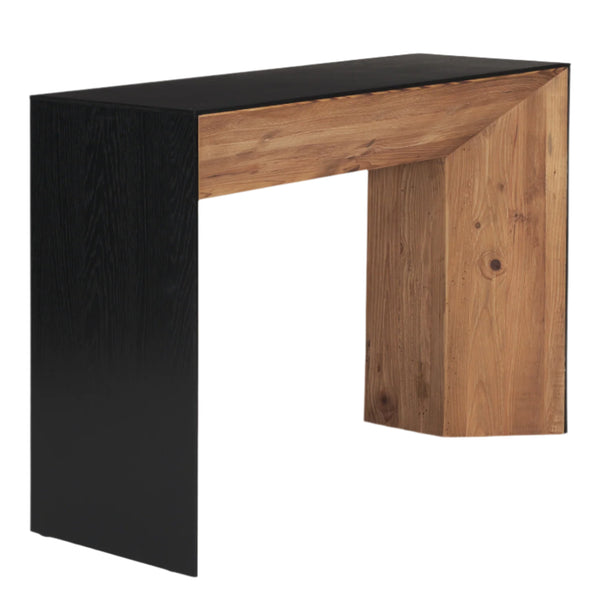 Tabor Natural Wooden Waterfall Console Table